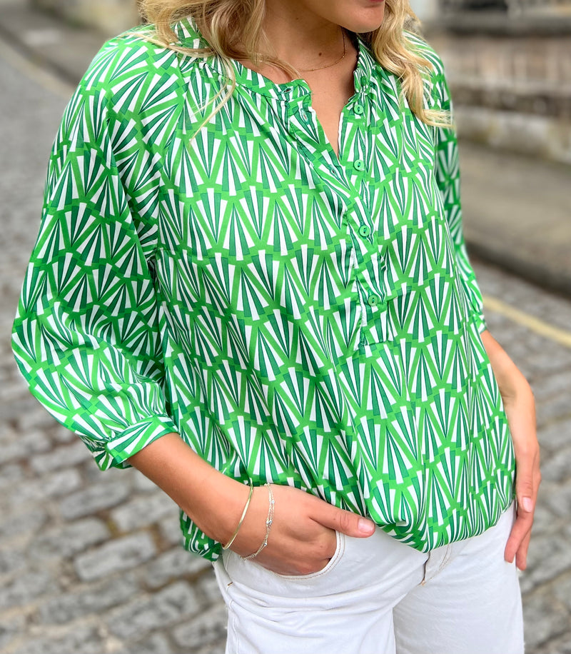Sitrine Shirt - Green Atona