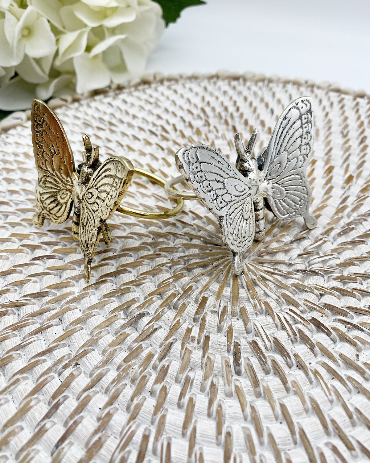 Butterfly Napkin Ring - Set of 2