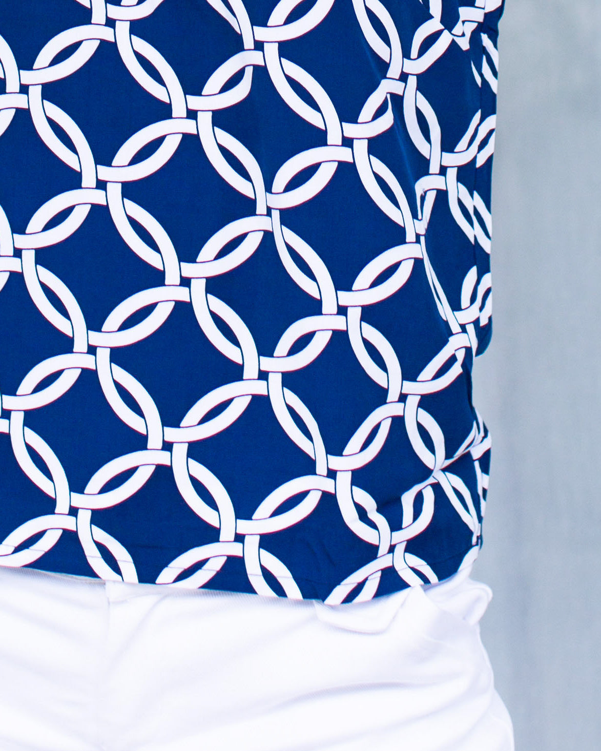 Lana Top - Navy Large Olympic Circle
