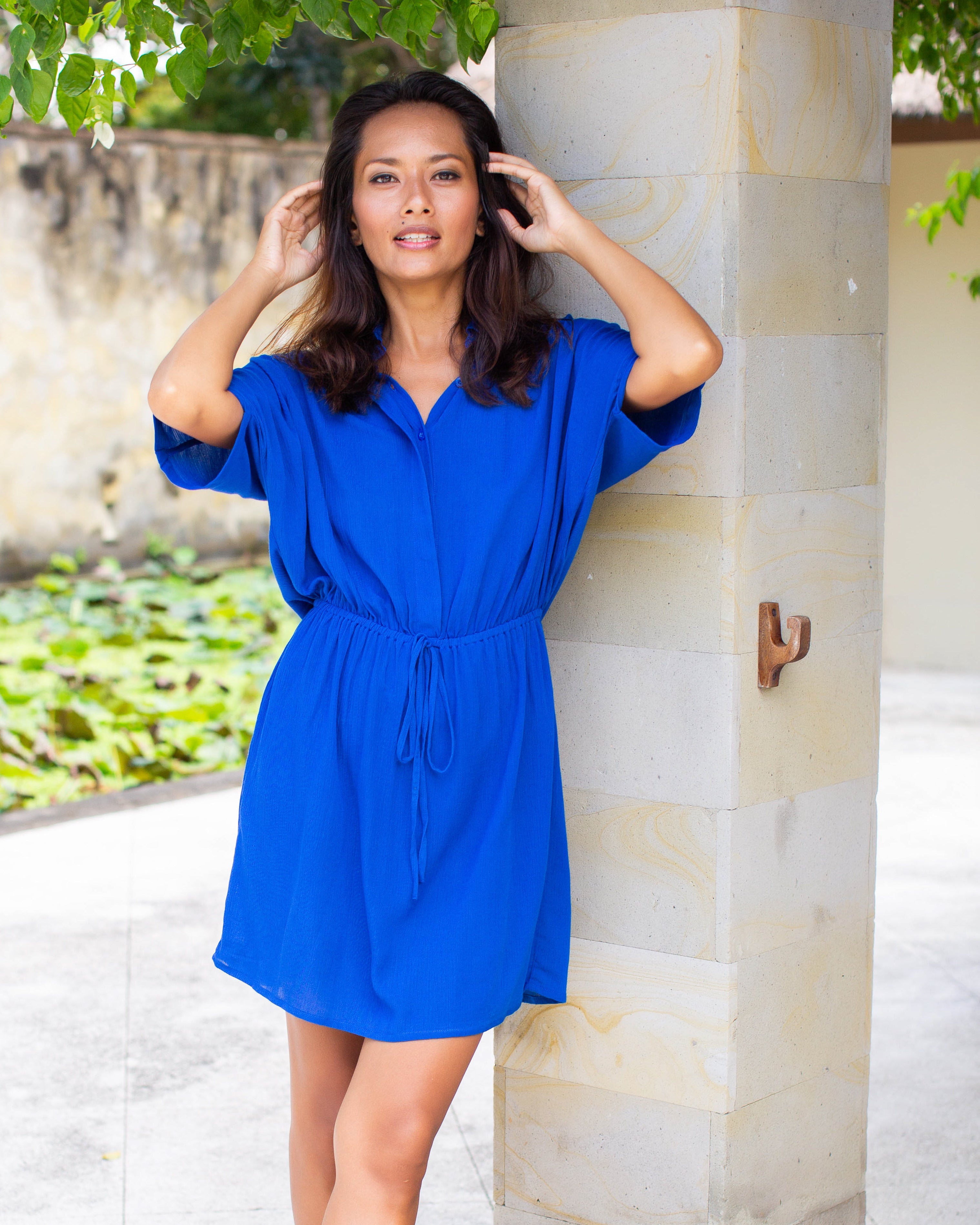 Priya Dress - Cobalt