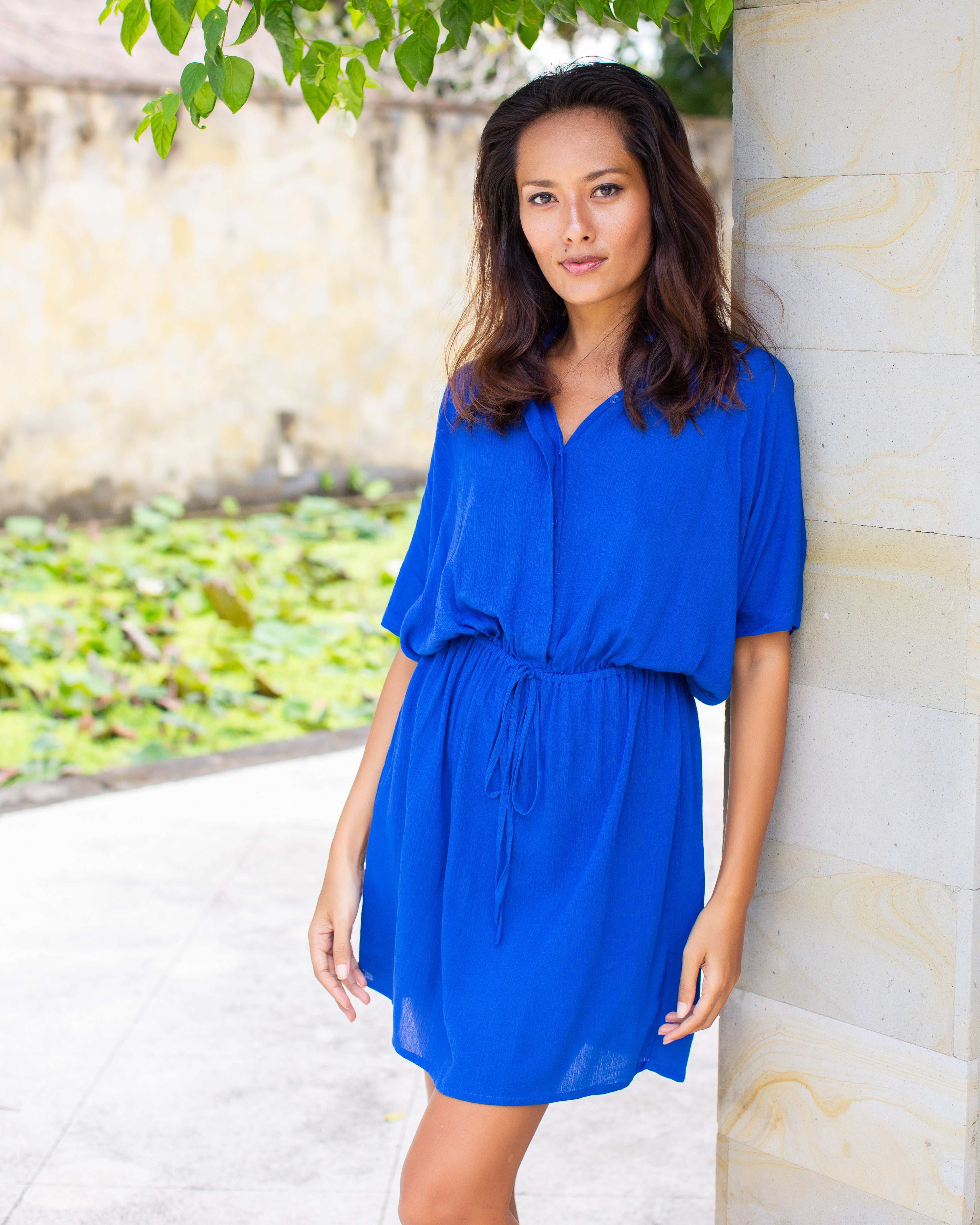 Priya Dress - Cobalt