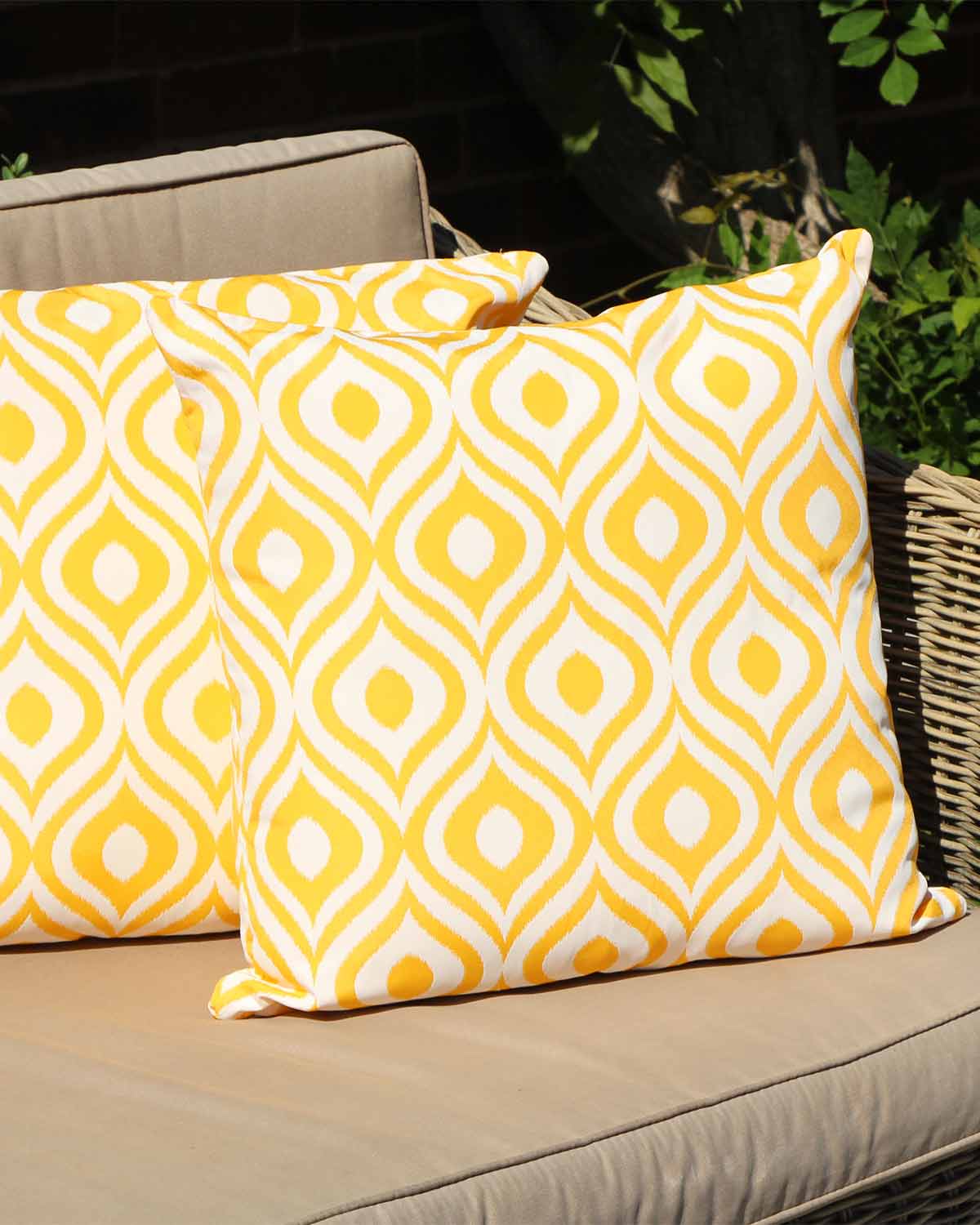 Cannes Outdoor Cushion Cover Yellow