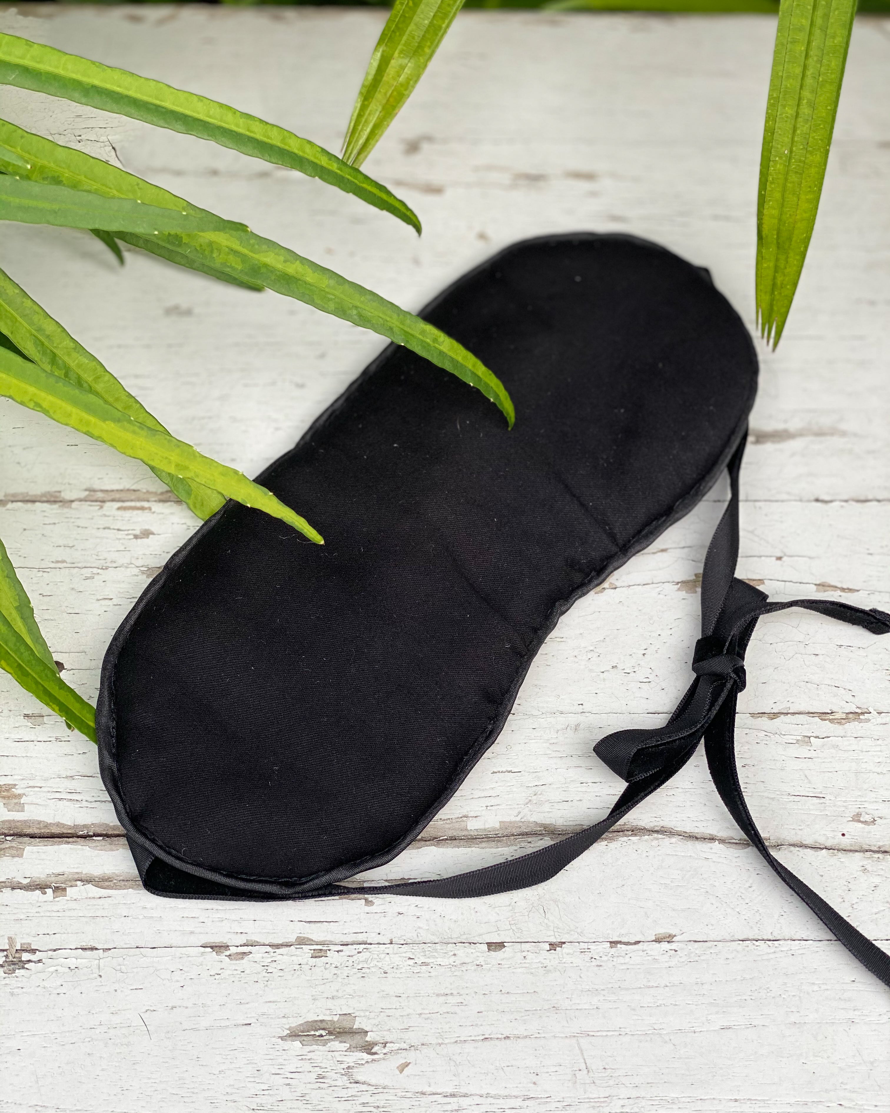 Eye Mask - Grey Leaf