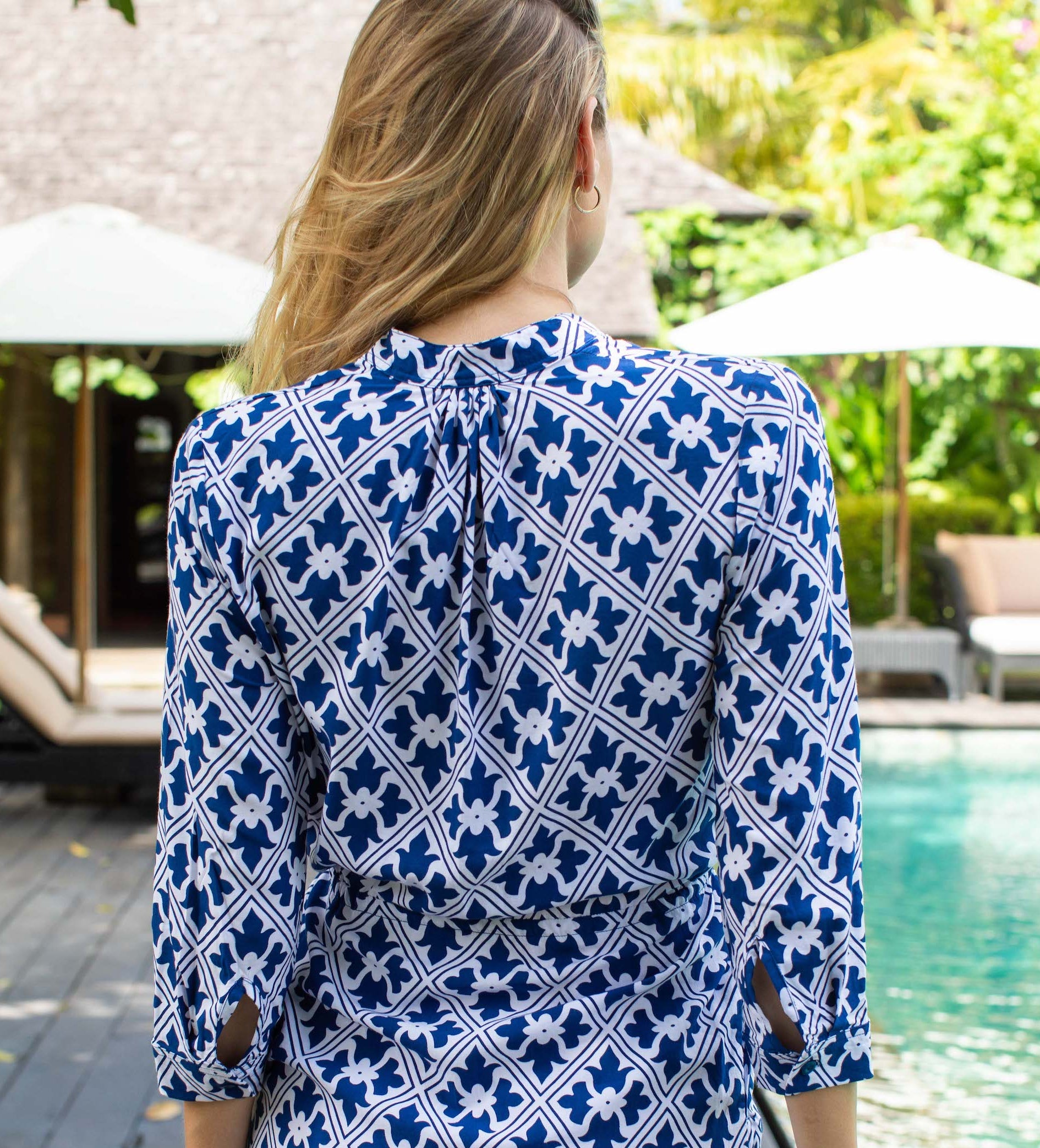 Eva Dress - Navy Regency