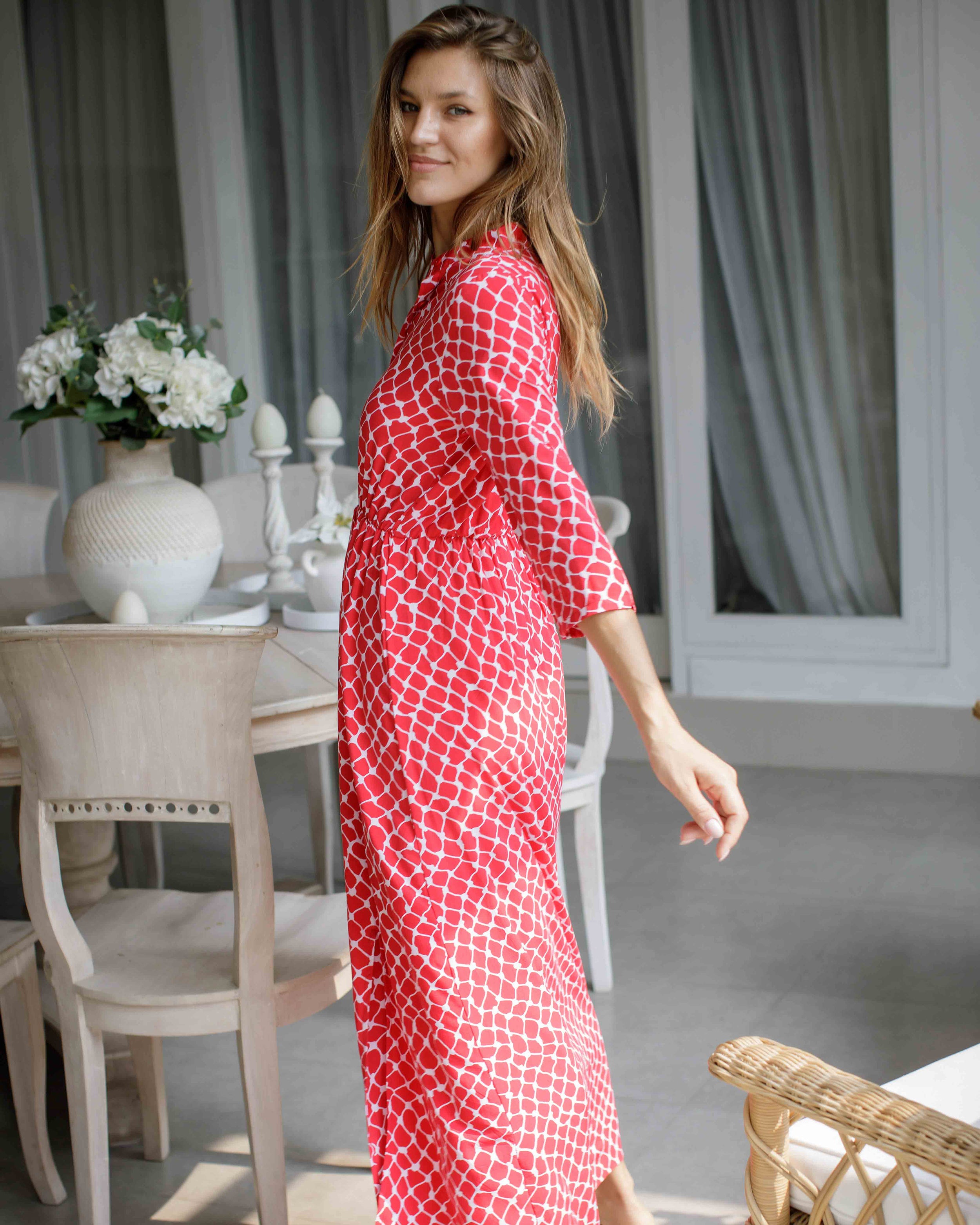 Harlow Dress - Raspberry Rose Net