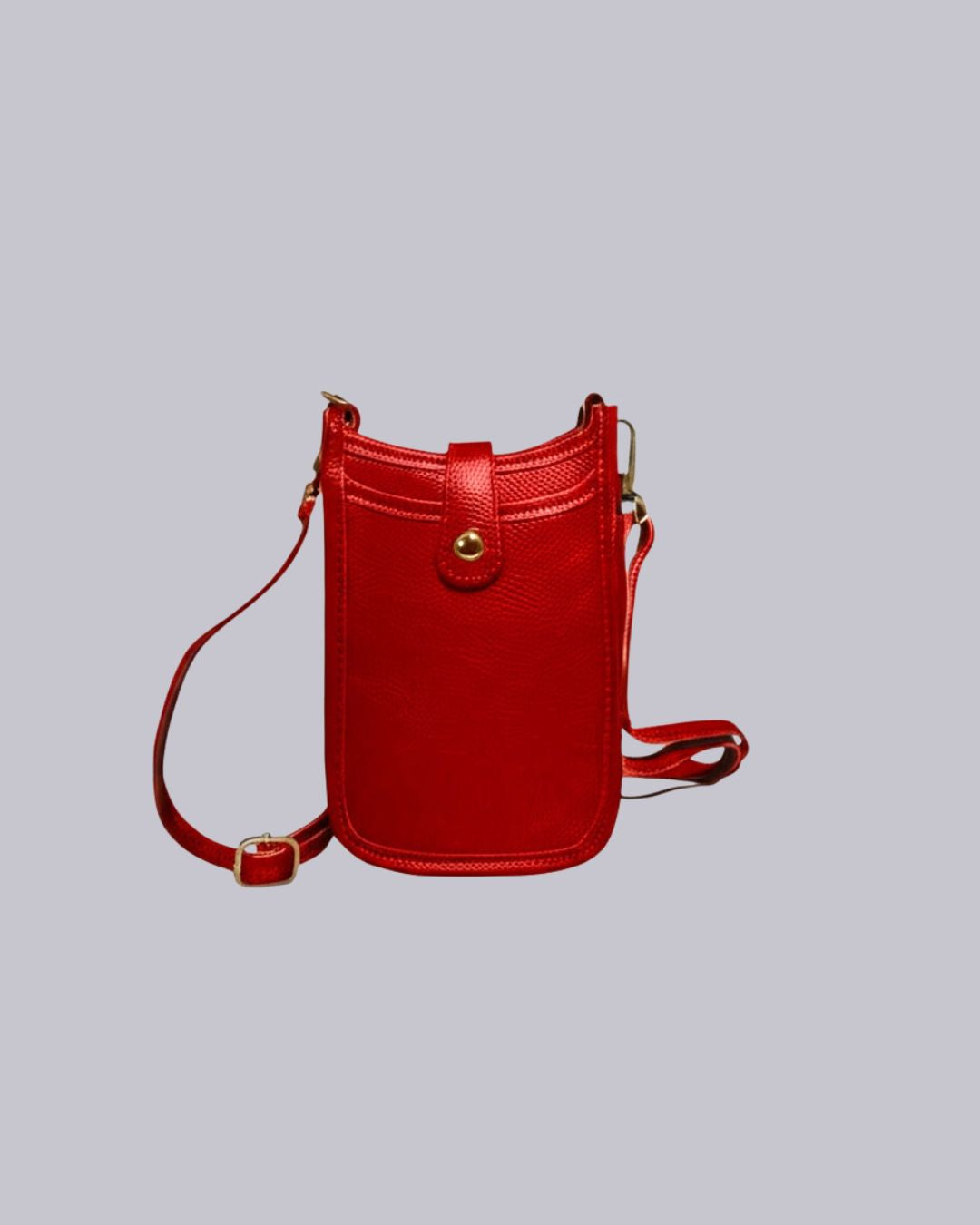 Cortona Leather Phone Bag -Red