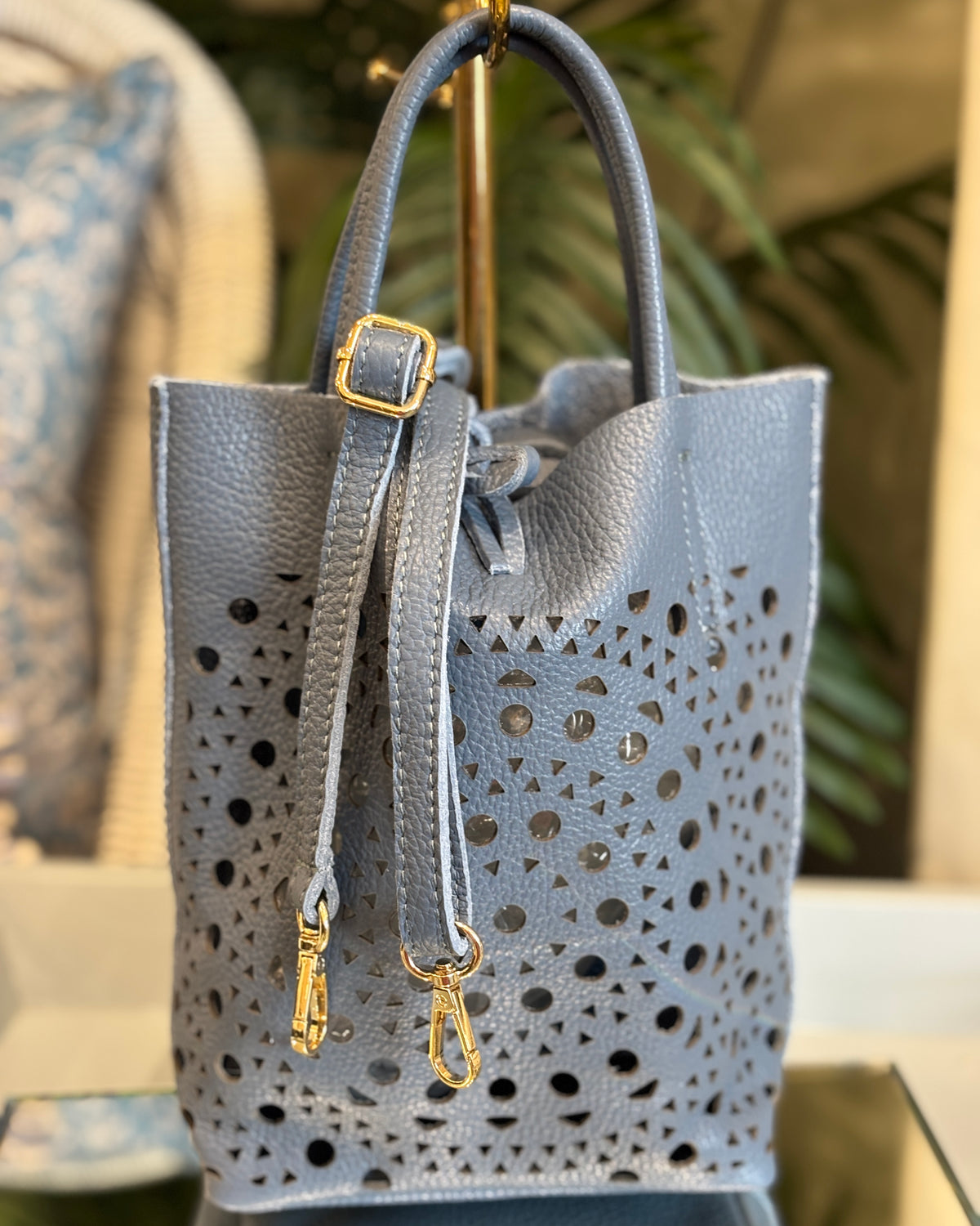 Siena Tote Bag - Denim Blue