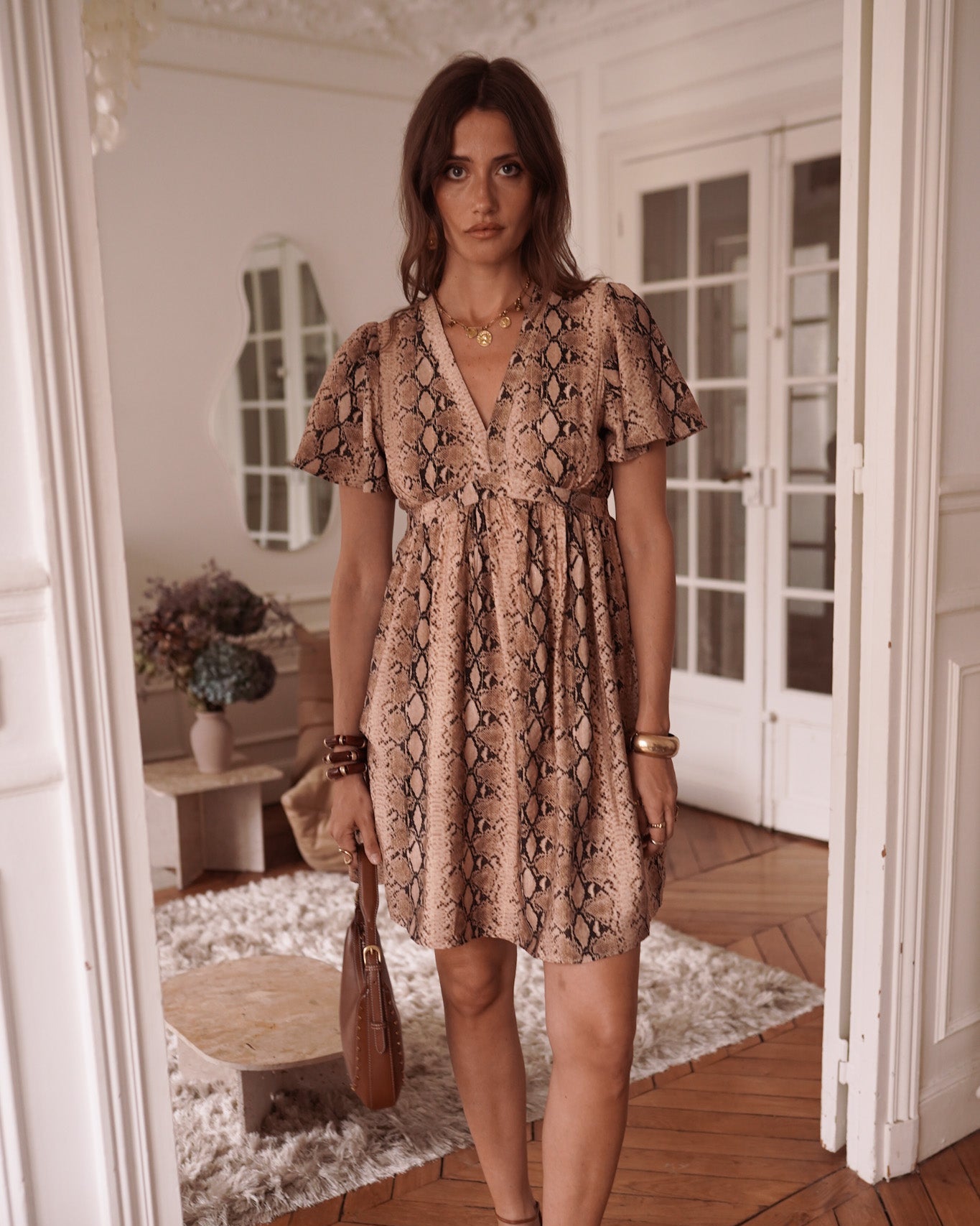 gold snake dress Gold Snakeskin Mini Dress