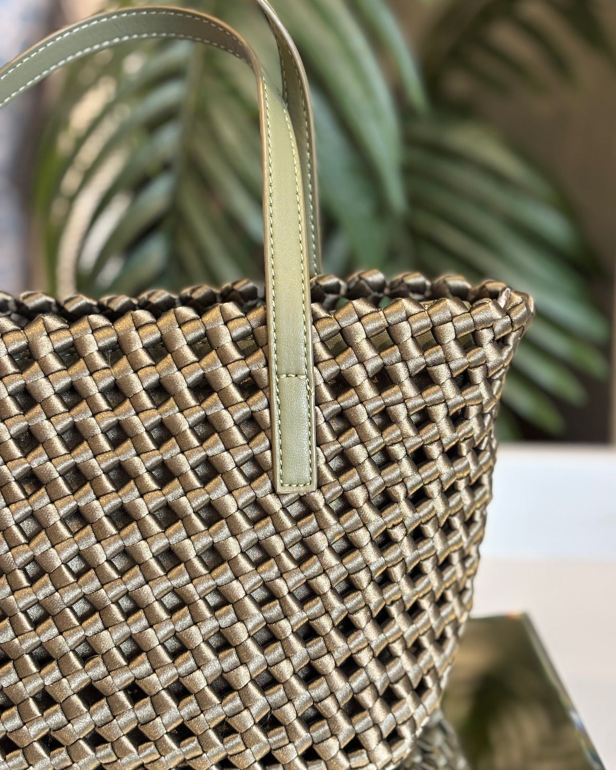 Astra Woven Tote - Khaki