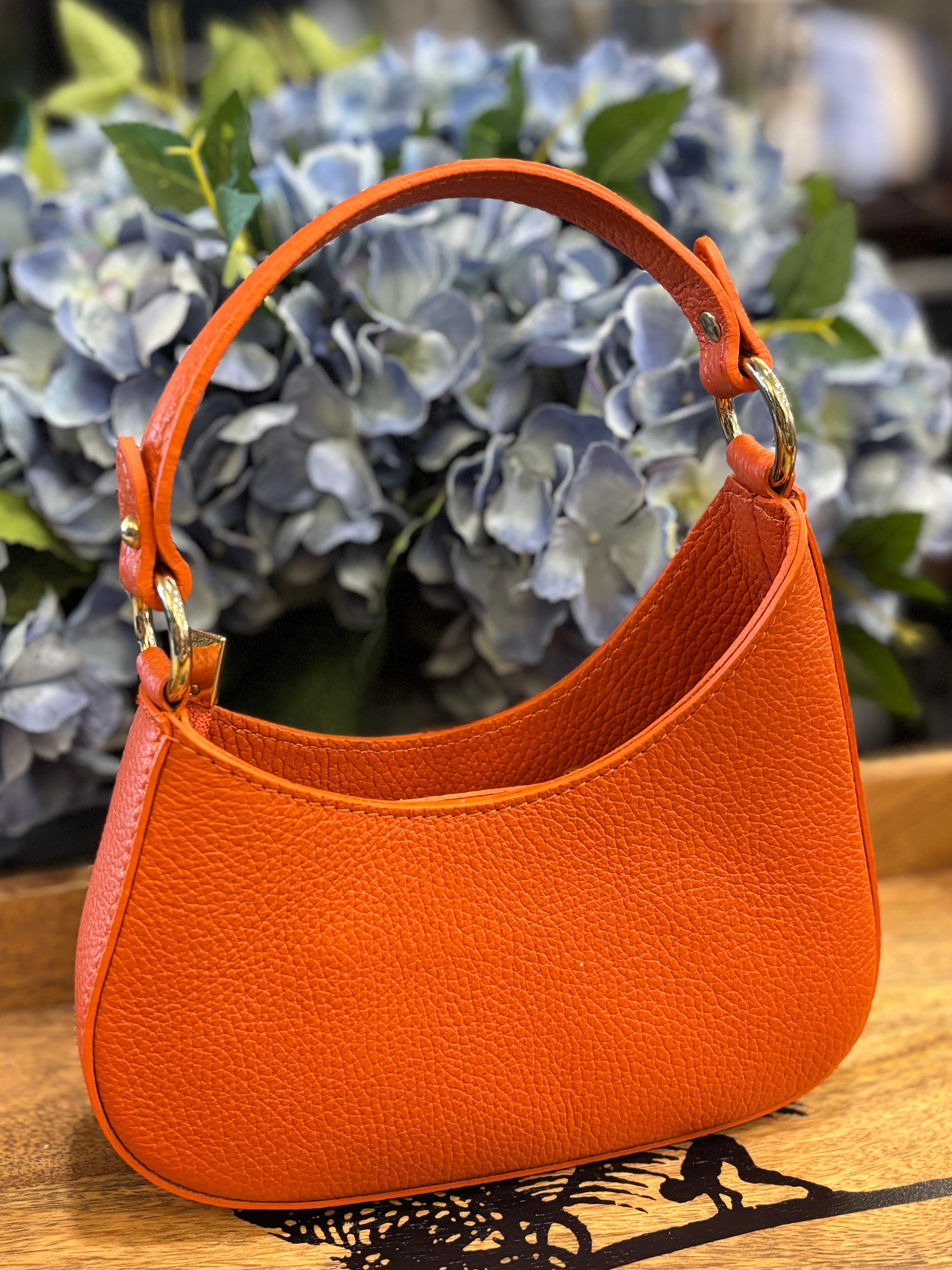 Mini Crescent Bag - Orange