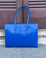 Carla Structured Tote Bag - Cobalt