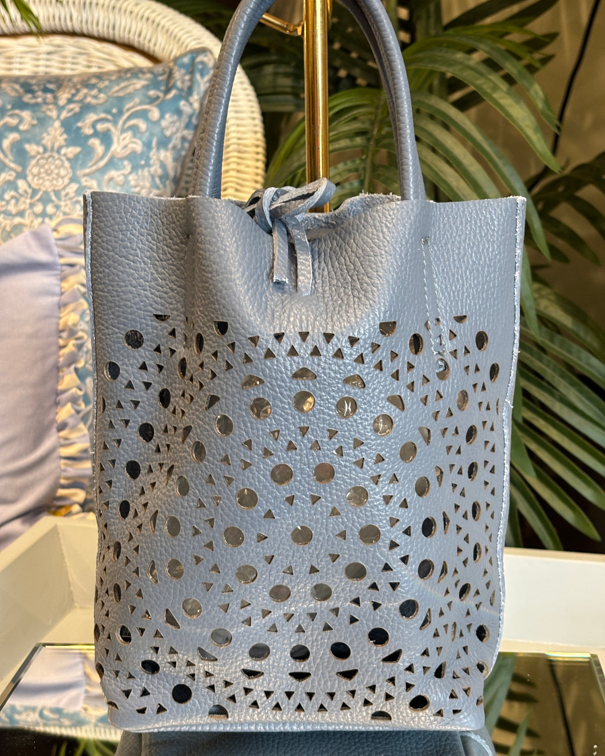 Siena Tote Bag - Denim Blue