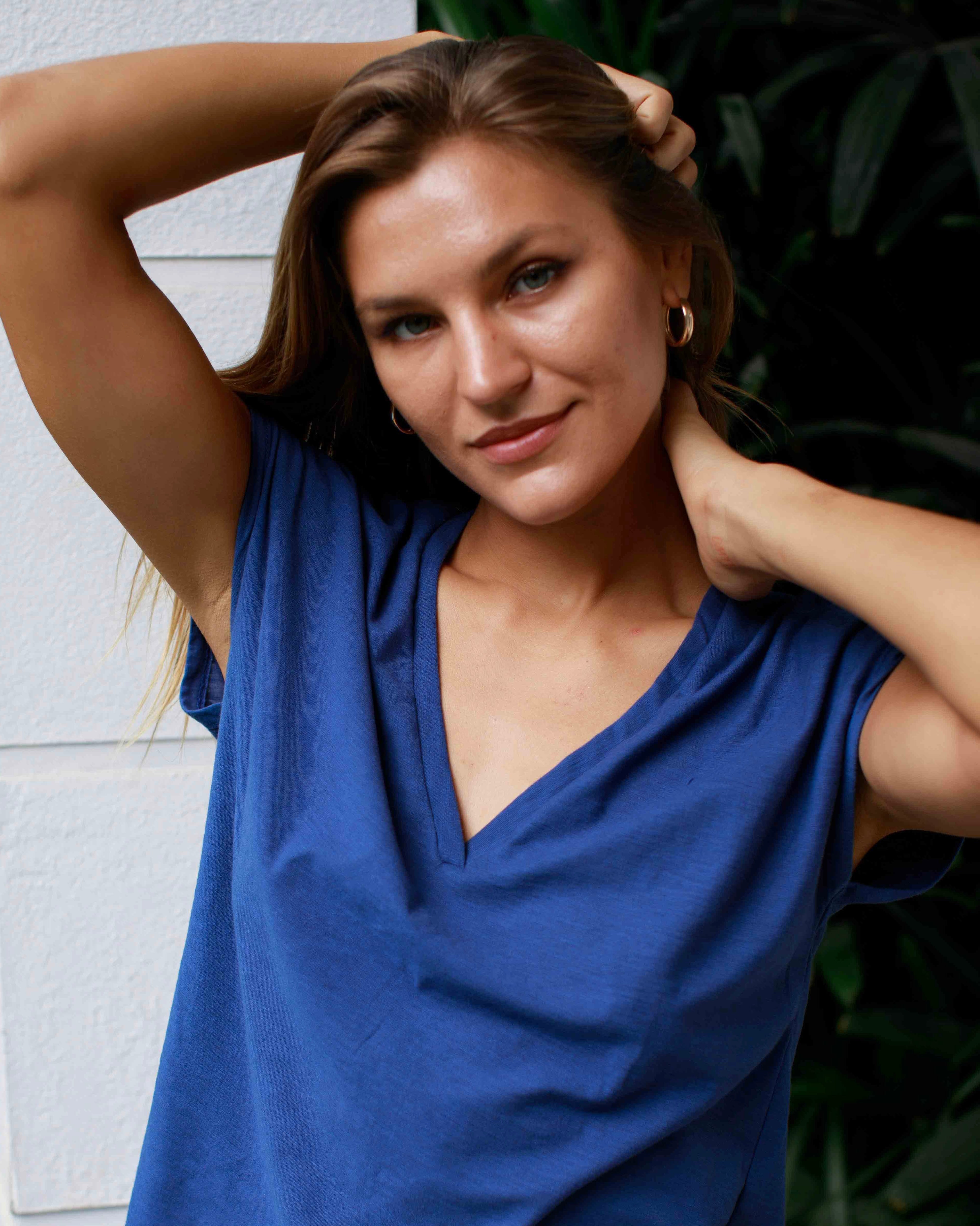 Ada T Shirt - Navy