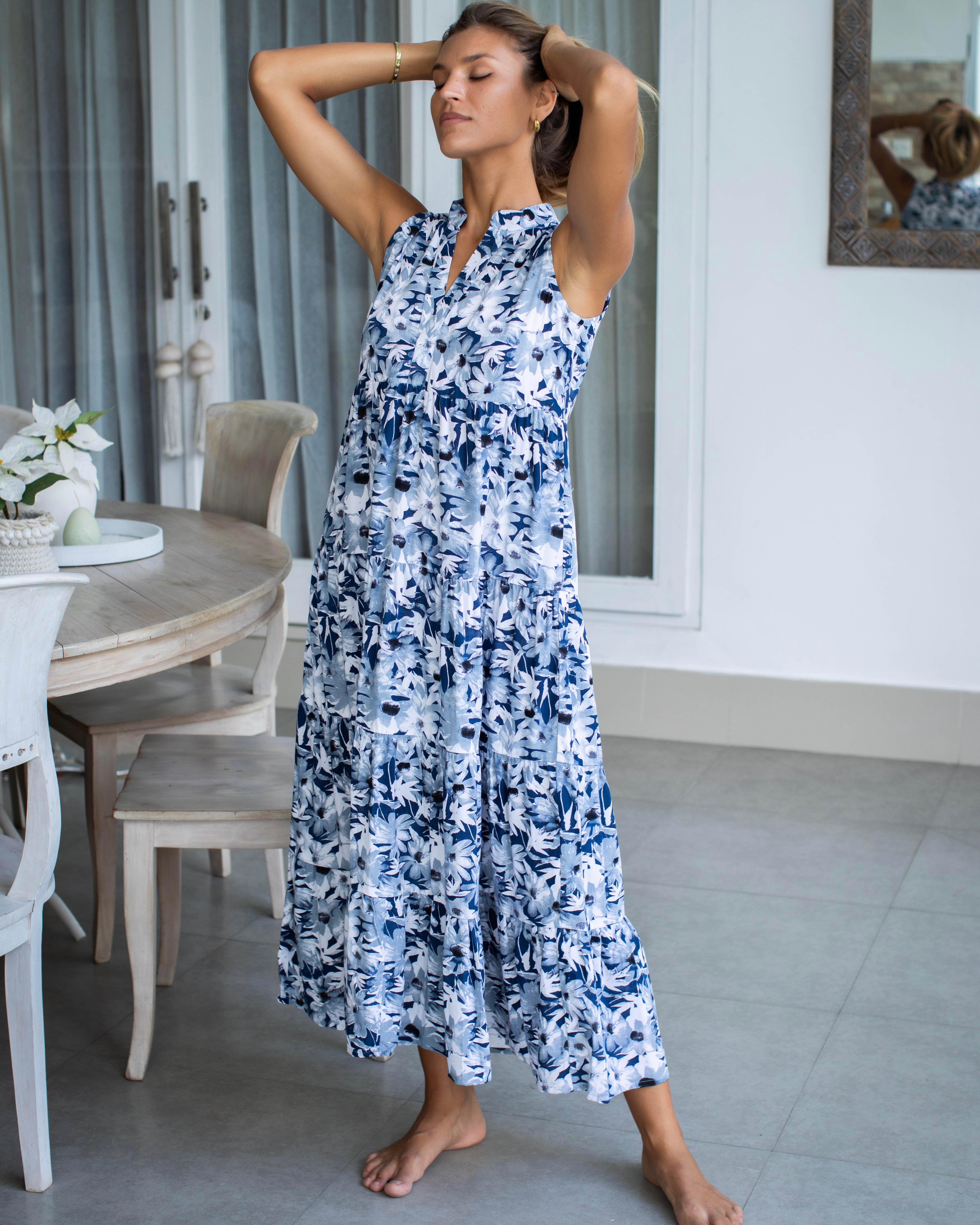 Ani Dress - Navy Aster