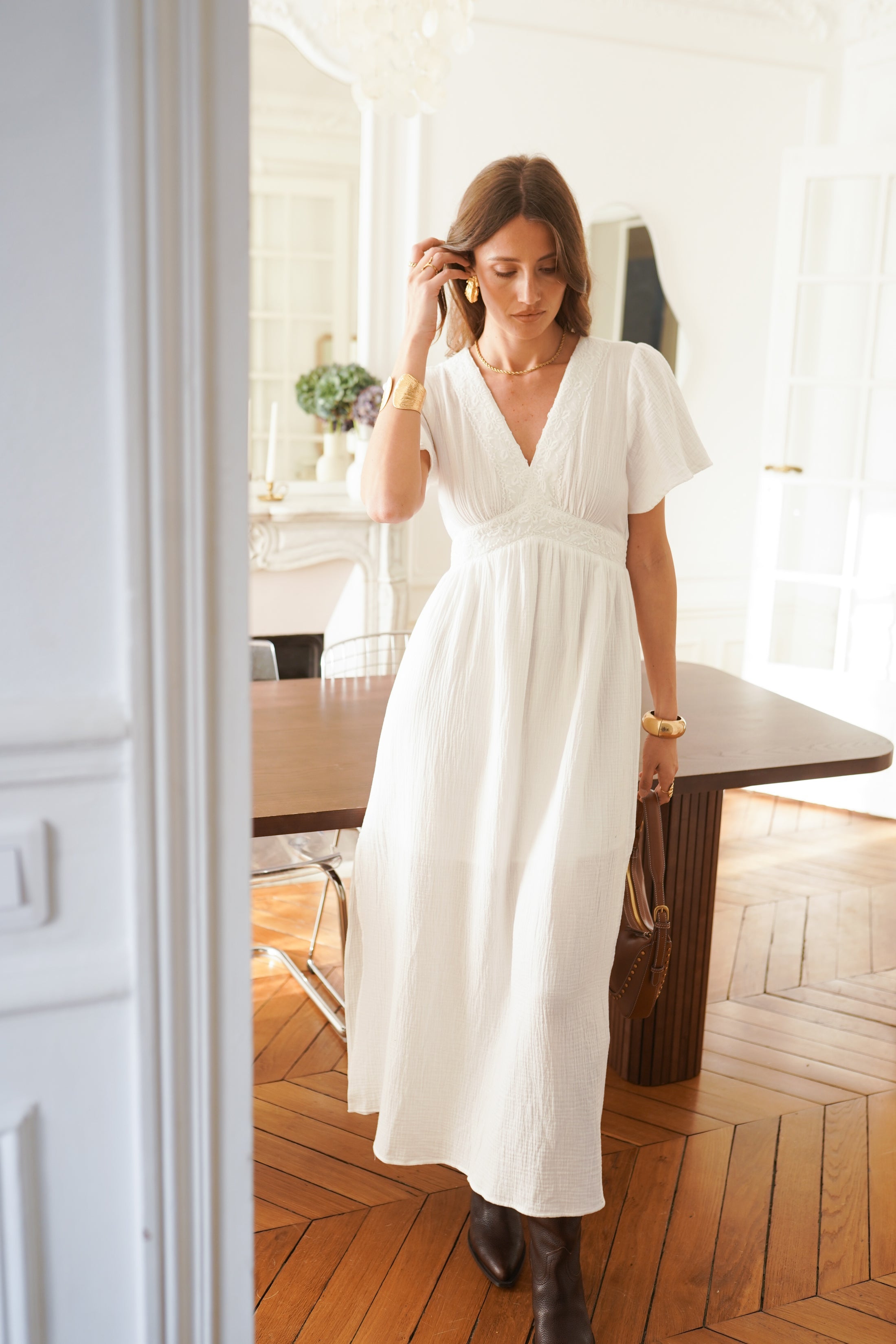 Camille Dress - White