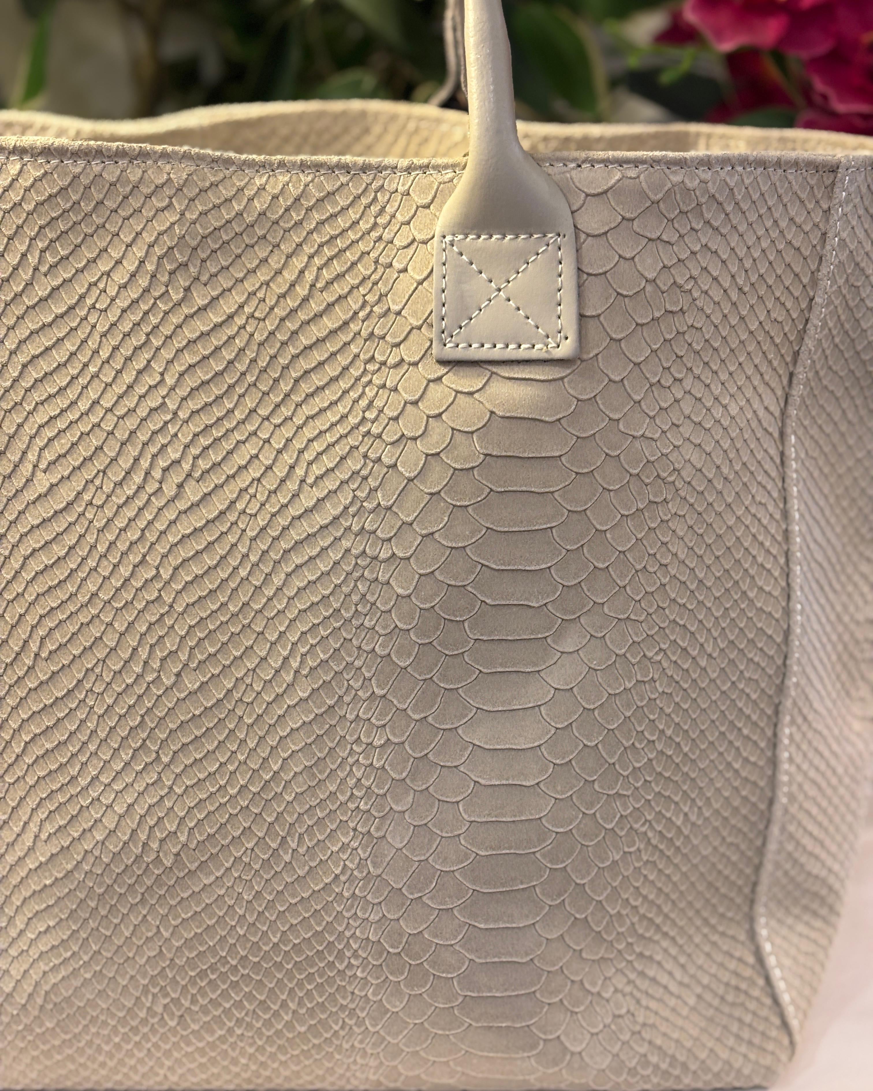 Bolsena Leather Tote Bag - Cream