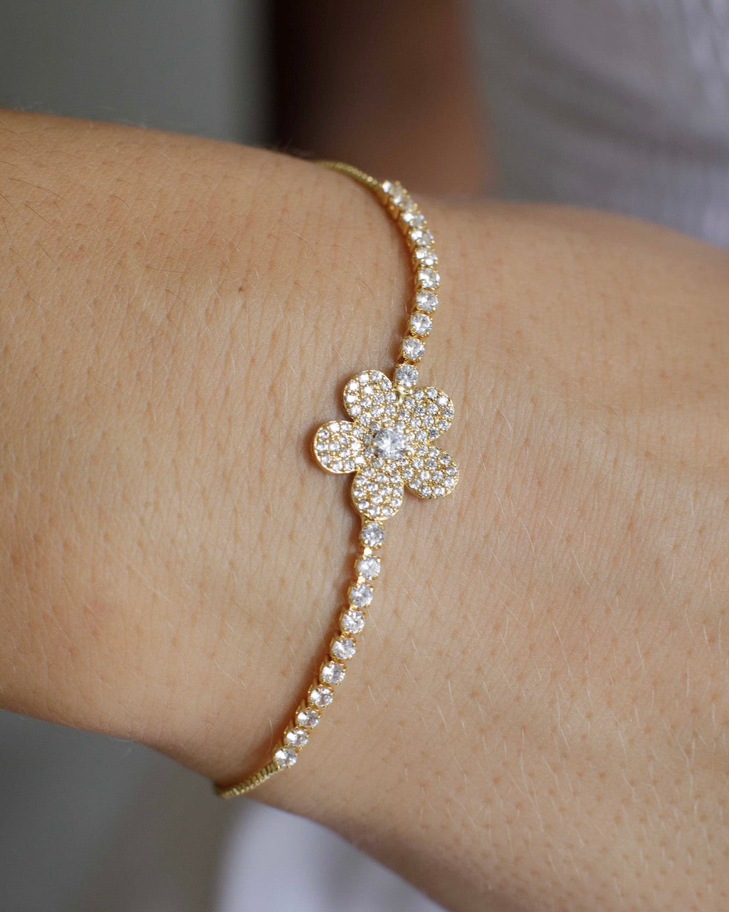Rio Daisy Diamanté Bracelet