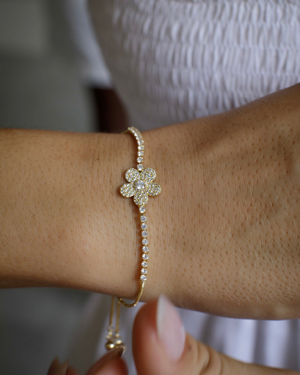 Rio Daisy Diamanté Bracelet