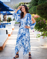 Camilla Dress - Small Blue/White Tie Dye