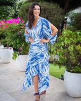 Camilla Dress - Small Blue/White Tie Dye