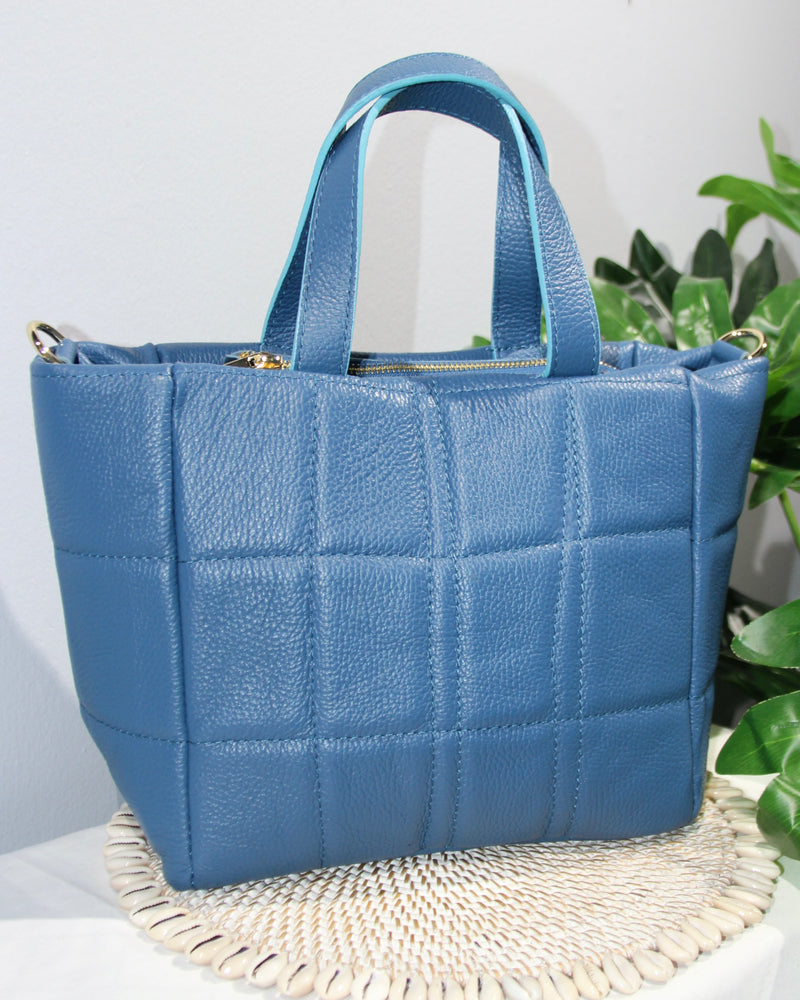 Carolina Quilted Bag - Denim Blue