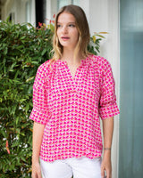 Claudia Top - Pink Ribbon Bamboo