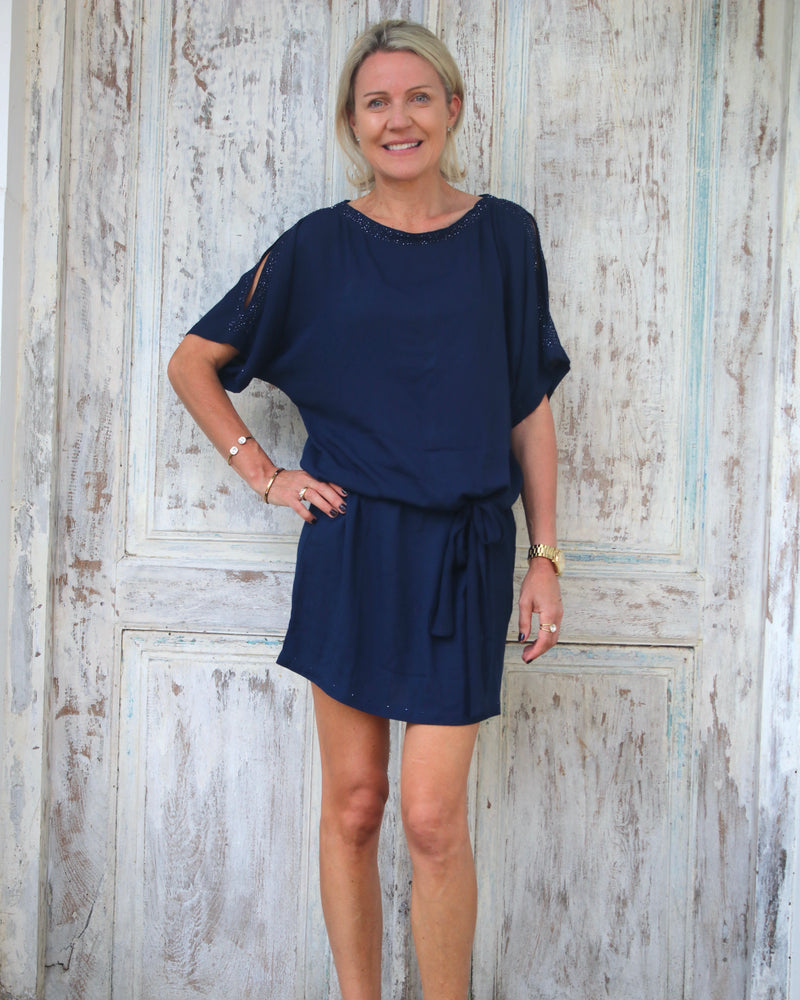 Clemmie Dress - Navy