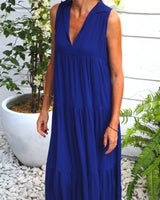 Cosima Dress - Midnight Blue Crinkle