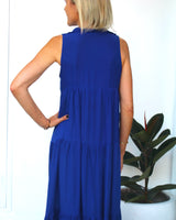 Cosima Dress - Midnight Blue Crinkle