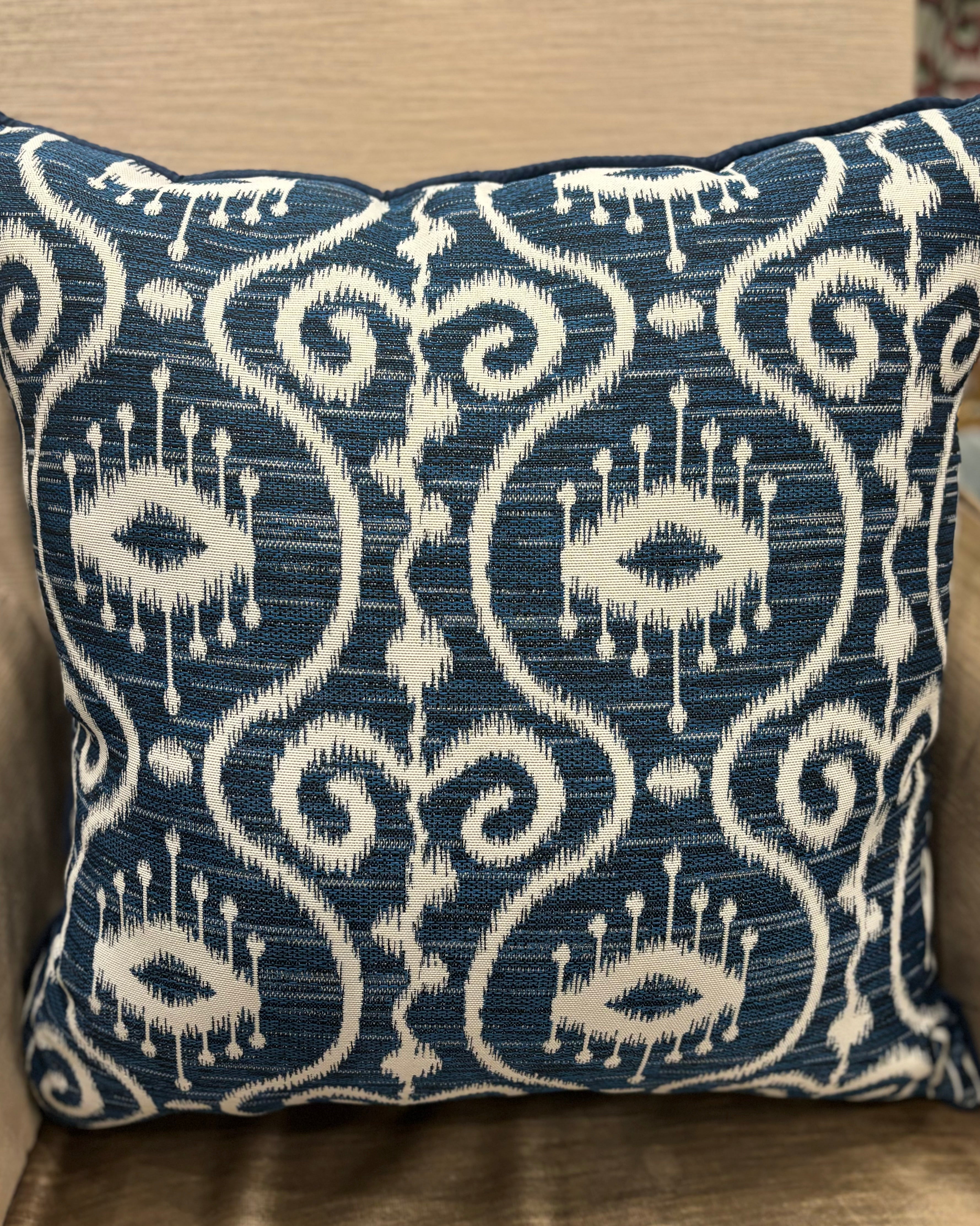 Sumatra Navy Batik Cushion Cover