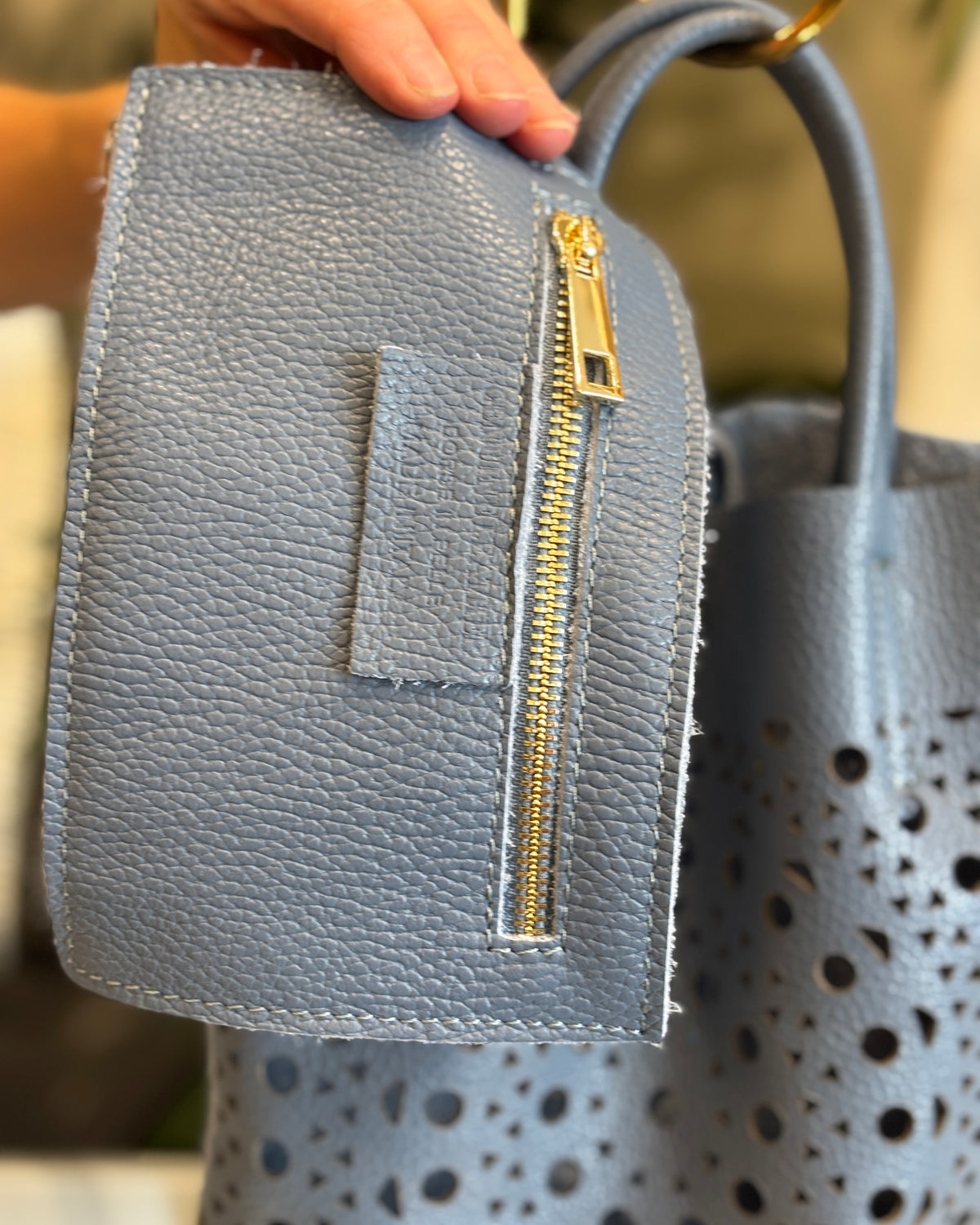 Siena Tote Bag - Denim Blue