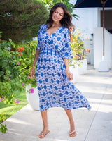 Daniella Dress - Navy Dahlia