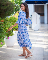 Daniella Dress - Navy Dahlia