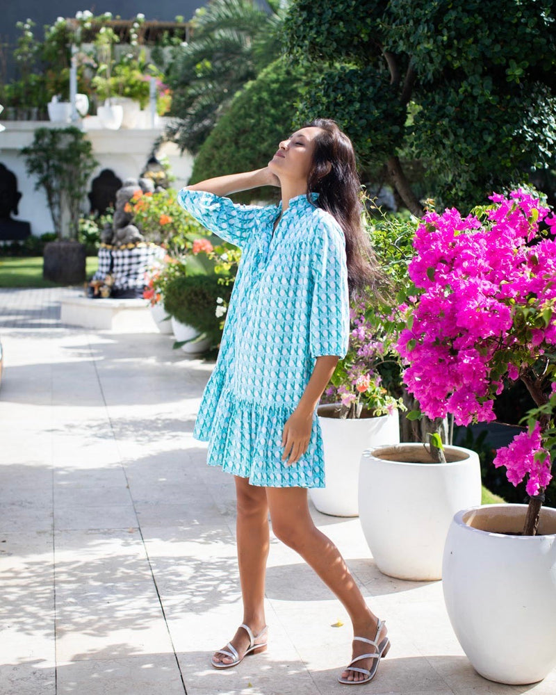 Dora Dress - Turquoise Andaman