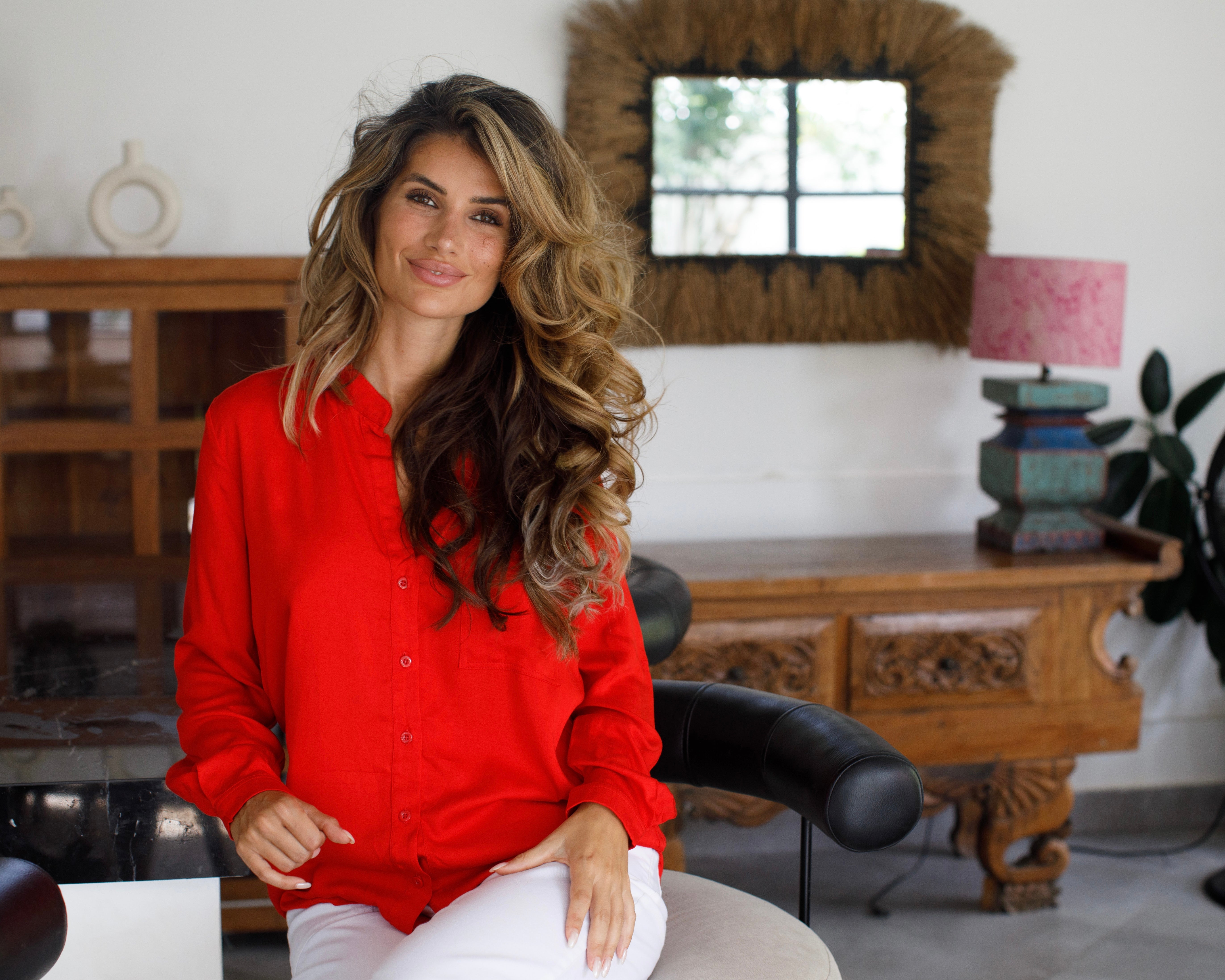 Eden Shirt - Red Bamboo