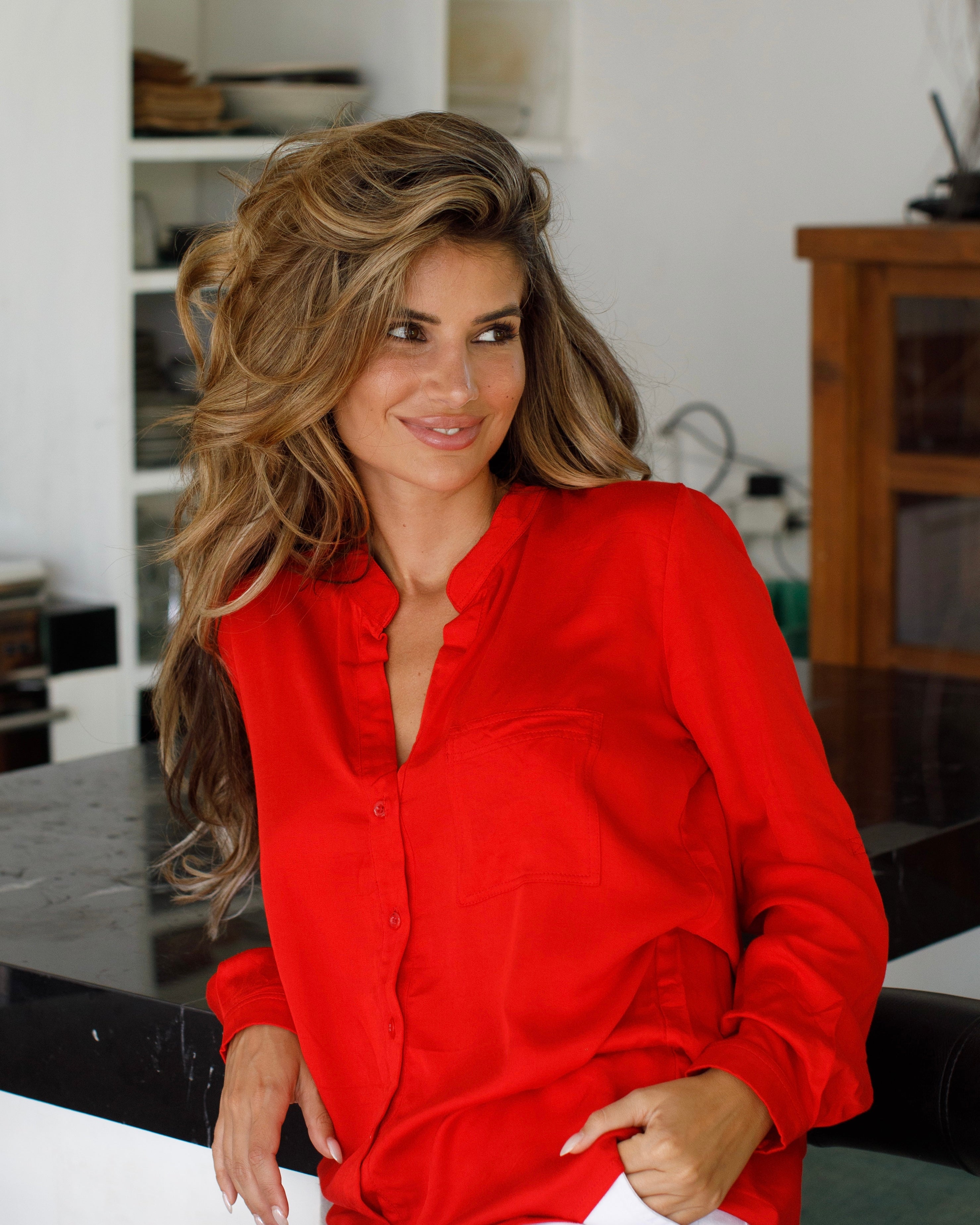 Eden Shirt - Red Bamboo