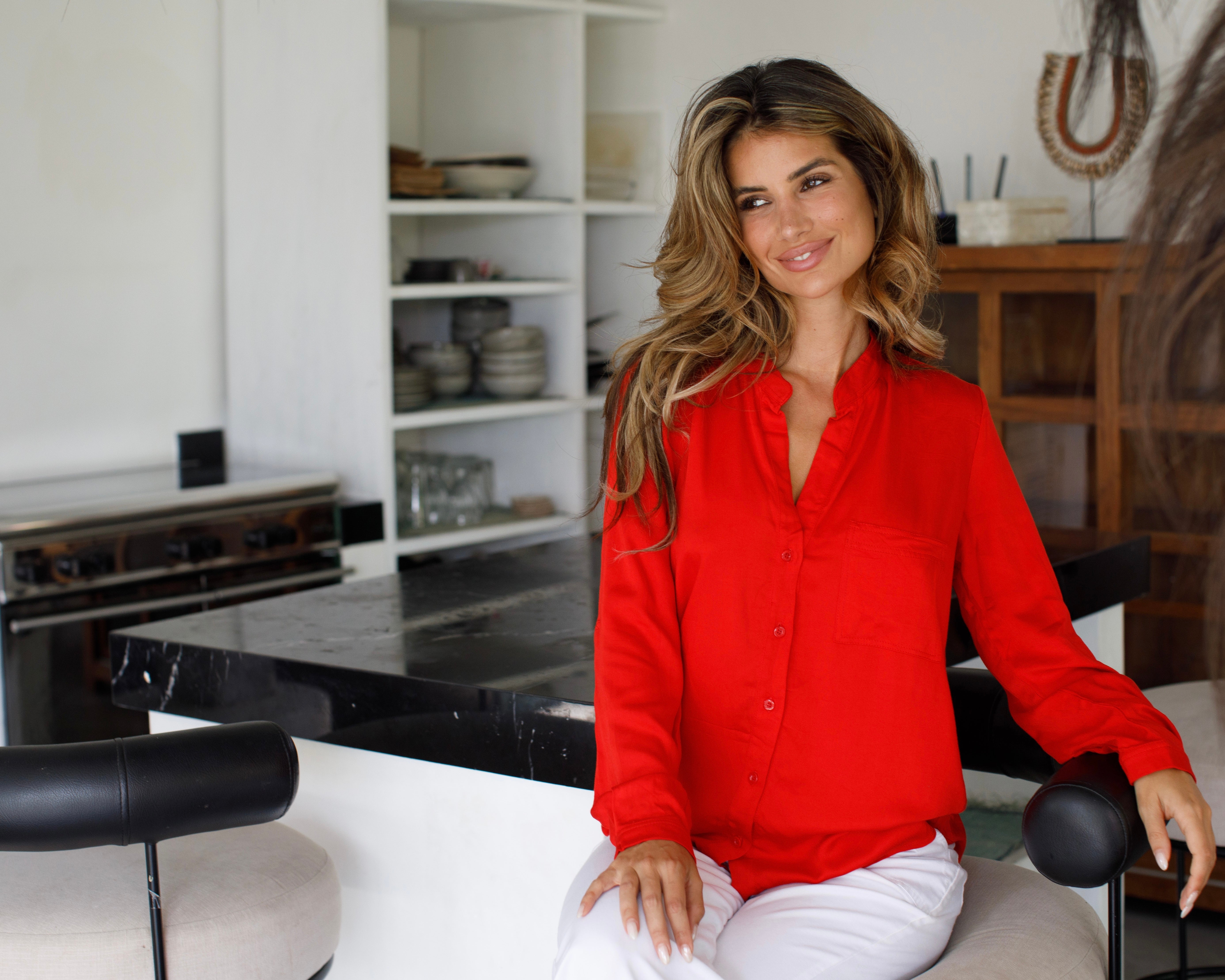 Eden Shirt - Red Bamboo