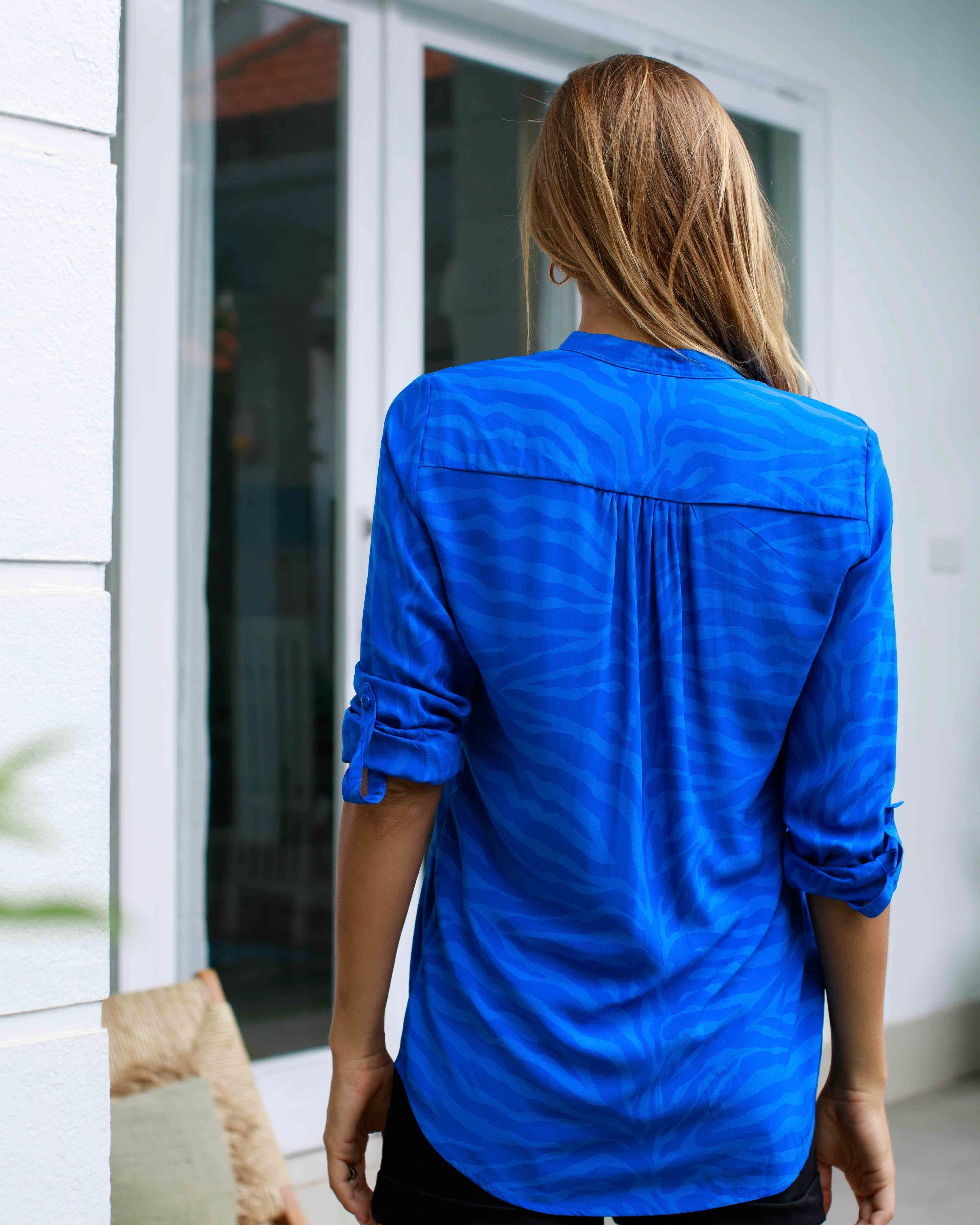 Eden Shirt - Swedish Blue Zebra
