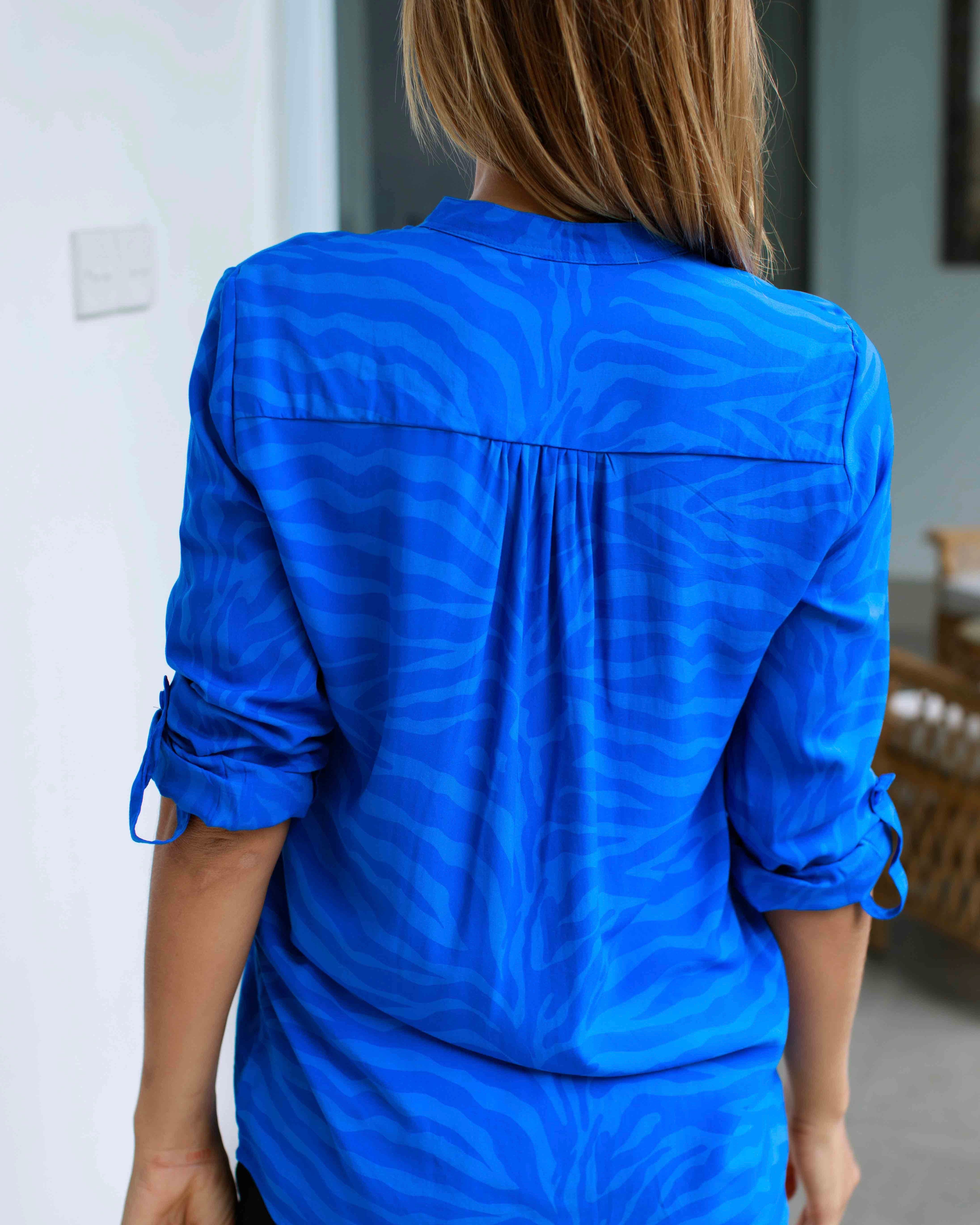Eden Shirt - Swedish Blue Zebra