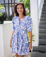 Freya Dress - Blue Chintz