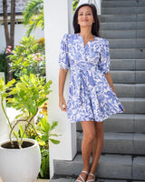 Freya Dress - Blue Chintz