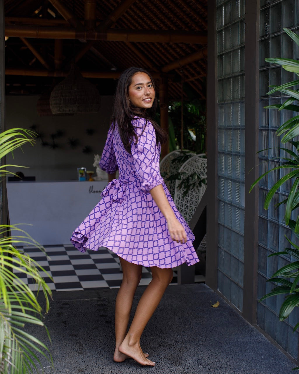 Freya Dress - Lavender/Liberty Blue Marquis