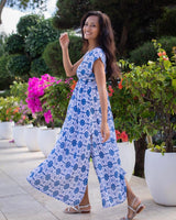 Gabriella Dress- Navy Dahlia