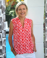 Haddi Top - Red Star Batik