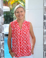 Haddi Top - Red Star Batik