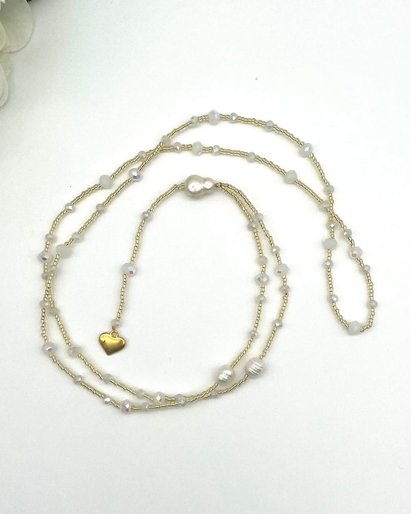 Bali Heart and Pearl Pendant