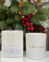 White Ginger Christmas Candle