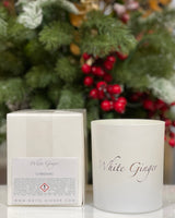 White Ginger Christmas Candle