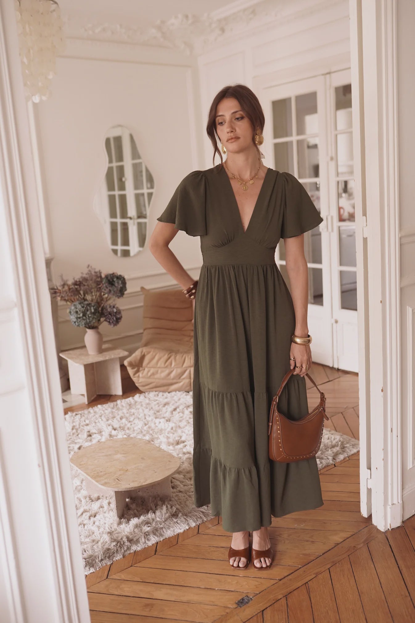 Juliette Dress - Khaki
