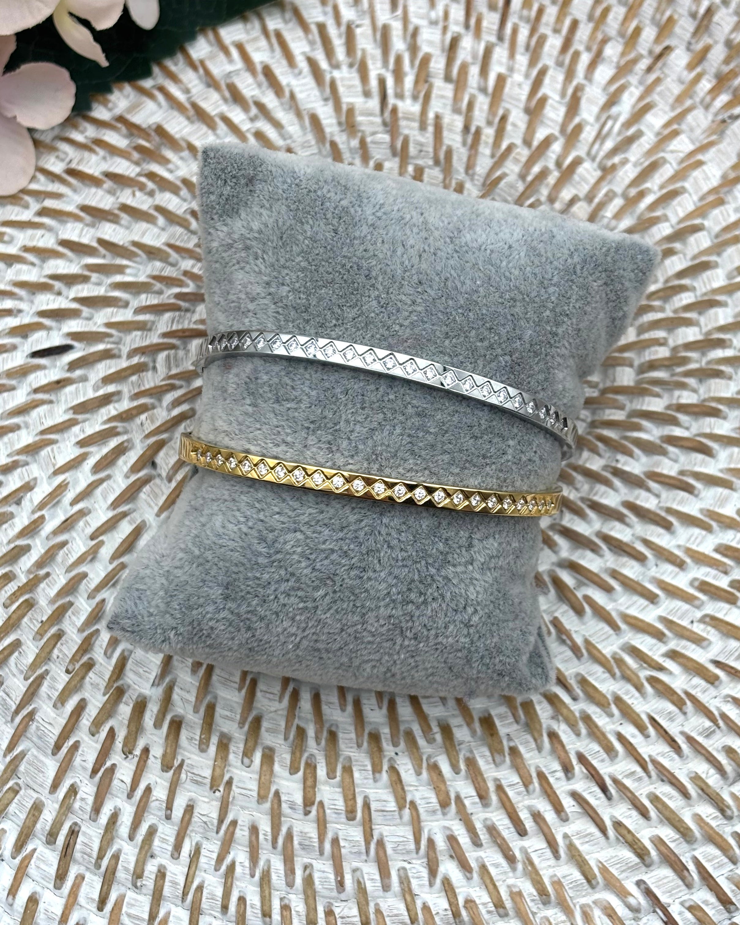 Paris Bangle - Rhinestone